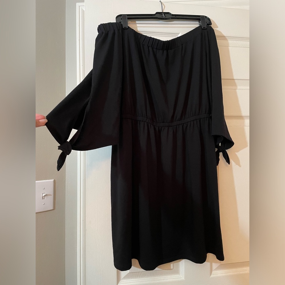 $10 SALE - Black Off-Shoulder Dress
